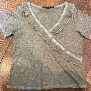Veronica Beard ruffle tee